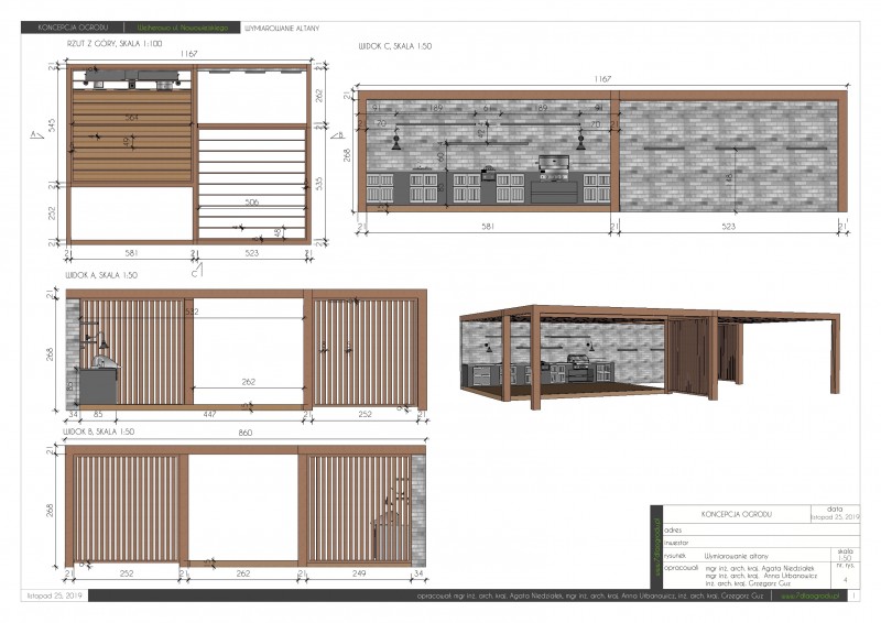 WYMIAROWANIE MAŁEJ ARCHITEKTURY